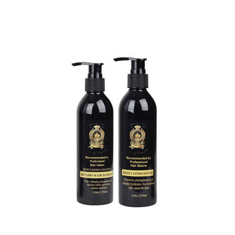 Ace Moisturizing Shampoo & Deep Conditioner Set – Hydrating, Strengthening Luxury Haircare Duo