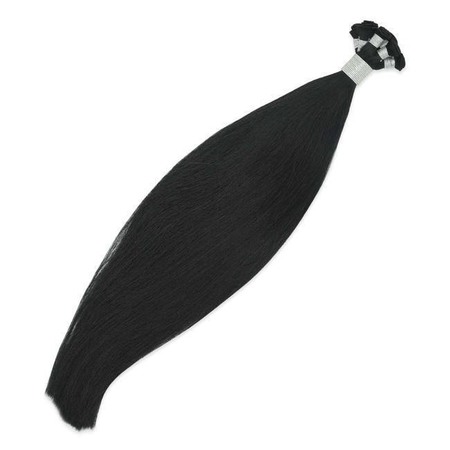 Hand-Tied Hair Extensions Jet Black #1 - Ace Hair Extensions & Co