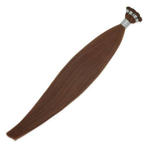 Hand-Tied Hair Extensions Light Auburn #30 - Ace Hair Extensions & Co
