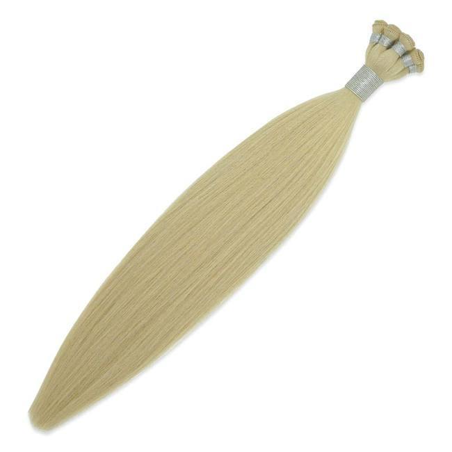 Hand-Tied Hair Extensions Sunshine Blonde #613 - Ace Hair Extensions & Co