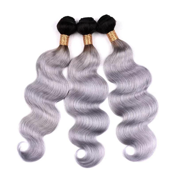FEARLESS COLLECTION 1B/Grey - Ace Hair Extensions & Co