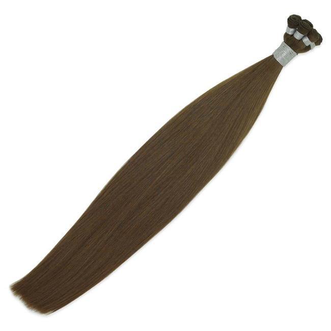 Hand-Tied Hair Extensions Light Brown #6 - Ace Hair Extensions & Co