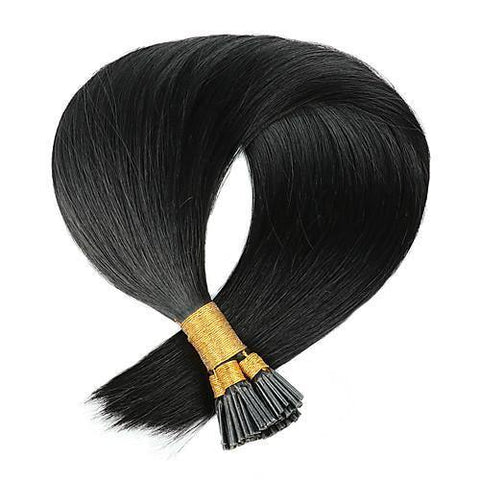 I-Tips Hair Extensions Jet Black #1 - Ace Hair Extensions & Co